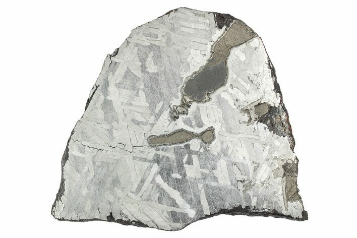 Etched Toluca Iron Meteorite ( g) Slice - Mexico #346510